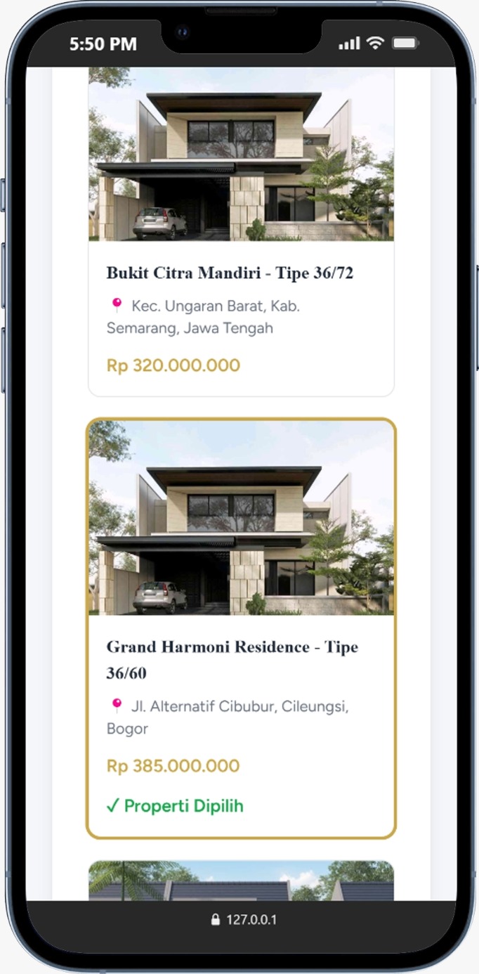 IKK Properti (Griya IKK) – tampilan antarmuka proyek Ruvia Studios